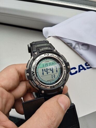 casio часы: Спорттук сааттар саат, Casio (G-Shock), Компас, Таймер жана секунда өлчөгүч, Суу өткөрбөөчү, Асыл нуска, Эркектердики, Жаңы