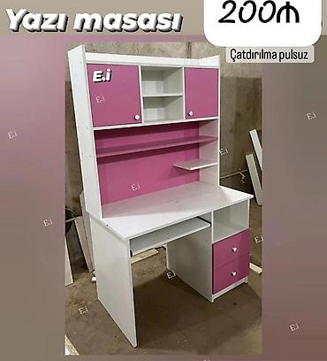 siyirmeli skaf: Düz masa, Stulsuz, Polkalı, Siyirməli, Sadə laminat — 1