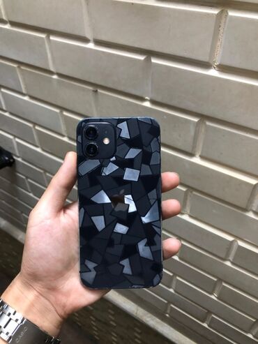 iphone 13 ikinci el satış: IPhone 12, 64 GB, Qara, Barmaq izi, Face ID