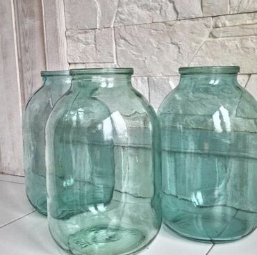 стекло посуды: Стеклянные банки 3 - литровые Почти новые, 1 раз только использованные
