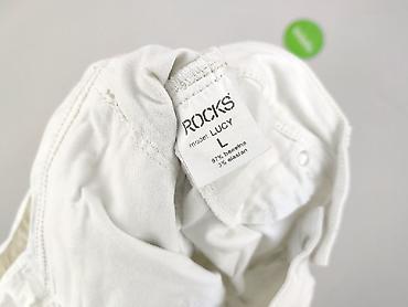 rock jeans: Spodnie materiałowe damskie, rozmiar L — 7
