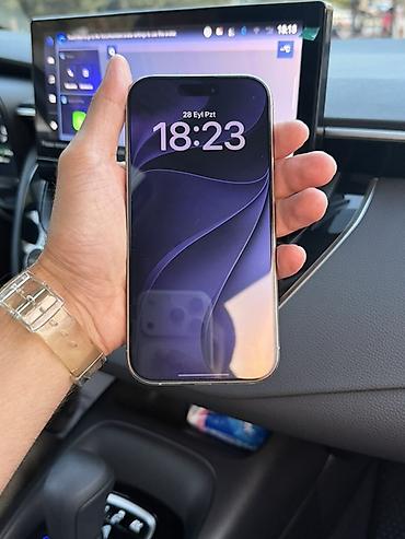 Mobil telefonlar: IPhone 16 Pro, Ağ, Face ID — 1