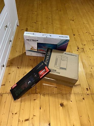 Masaüstü kompüterlər və iş stansiyaları: Masaüstü kompüter komplekti Daxildir: - SkyTech 24" LED monitor — 16