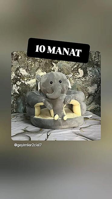 oyuncaq kreslo: Uşaq üçün 2 məhsul: 1) Çoxfunksiyalı beşik-oyunçaq kreslo - Rəng: boz — 2
