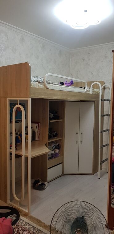 защитные бортики на взрослую кровать купить: Балдар үчүн эки ярустуу, Жаңы, Табигый жыгач, түсү - Ак