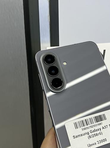 iphone 8s plus: Samsung Galaxy A57, Б/у, 256 ГБ, цвет - Серый, В рассрочку, 2 SIM, eSIM — 3