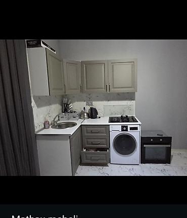 qaz skafi: Mətbəx mebeli dəsti 120x170 ünvan yeni Ramana - Kompakt L formalı — 1