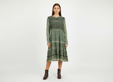 sukienki midi butelkowa zieleń: Women`s dress, size S