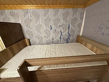 Uşaq mebeli: İkiqat uşaq çarpayı dəsti - Material: ağac teksturalı laminat/MDF. - — 2