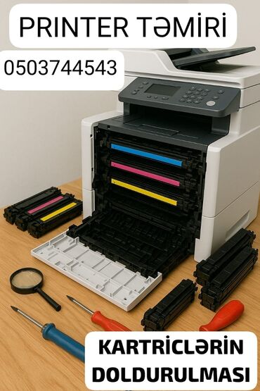 Кондиционеры: 21 iı iş təcrübəsi olaraq Printer təmiri ve kartriclərin doldurulması