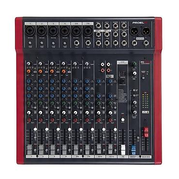 ses guclendiri: Passiv Mikşer, Proel MQ12USB (Səs pultu) - 6 aşağı səs-küylü MIC — 1