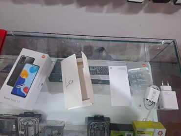 telfo: Xiaomi Redmi Note 11, 128 GB, rəng - Göy, 
 Sensor, Barmaq izi, Simsiz şarj