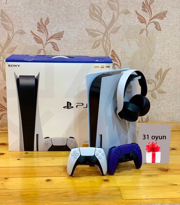 playstation store baku: PlayStation 5 + 31 oyun +Sony PULSE 3D Wireless Headset 31 oyun: 1