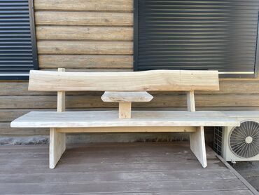 стулья для сада: Скамейка Дерево, Со спинкой