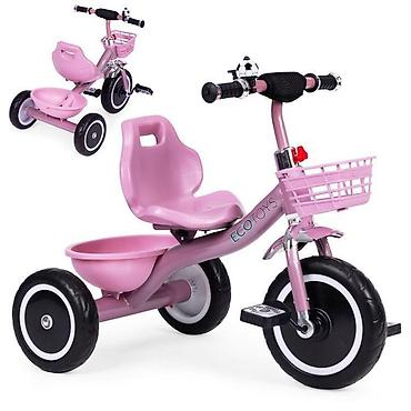 tabla lidl: Tricikl sa korpom ECOTOYS – WQL-1999 PINK-250 Roze dečiji tricikl sa — 2