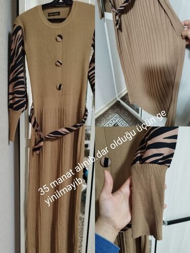 uzun donlar: Коктейльное платье, Макси, One size