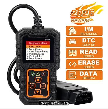авто азербайджан: OBD2 Avtomobil Diaqnostika Skineri – ZF997 Xüsusiyyətlər: - 2026 — 1