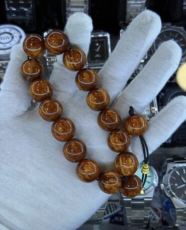 Təsbehlər: Şüşə bəzəkli təsbeh – bir neçə rəng variantı - Material: cilalanmış — 14