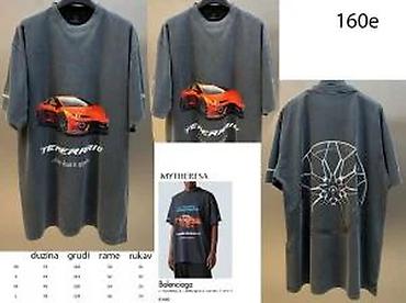 Majice: Men's T-shirt Balenciaga, bоја - Siva — 4