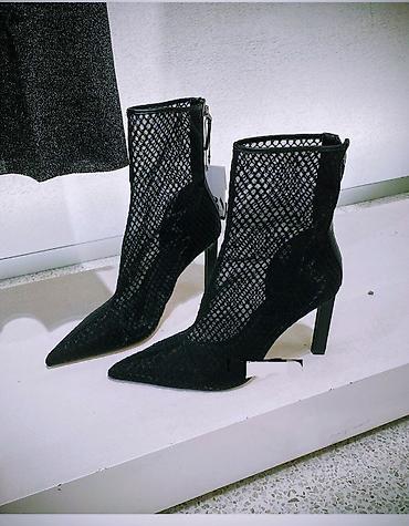 батильоны: Ботинки, 37, Zara, Б/у, цвет - Черный — 3