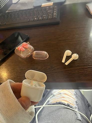 iphone air ikinci el: İşlənmiş Simsiz (Bluetooth) Qulaqcıqlar, Apple, rəng - Ağ — 2