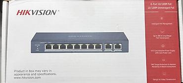 kiçik kamera: HIKVISION PoE Switch – Gigabit/10/100M, Unmanaged, Value Series — 2