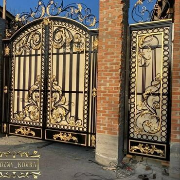 Həyət darvazaları: Metal EN MMC olaraq istədiyiniz forma və ölçüde demir işlerinin — 14