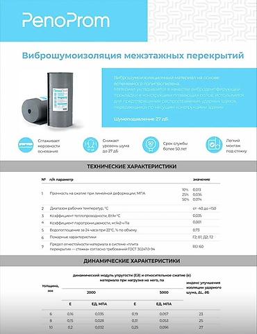 pen: Метражом не продаётся минемум рулон 50м2. Вибро-шумоизоляция — 2
