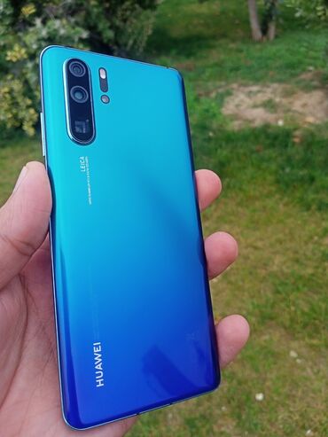 qapaqlı telefonlar: Huawei P30 Pro, 256 GB, rəng - Göy, Barmaq izi, Simsiz şarj, İki sim kartlı