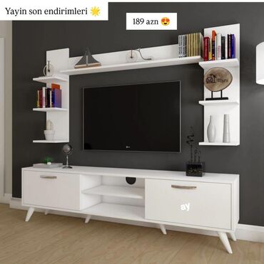 Tv stend tv alti sifarisle hazırlanır. ⚜️Rəng ve olcu seçimi var