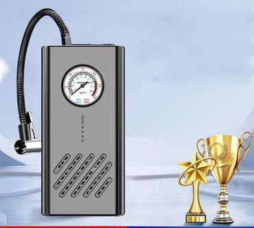 кооператив авто: Беспроводной компрессор с манометром - Компактный насос для