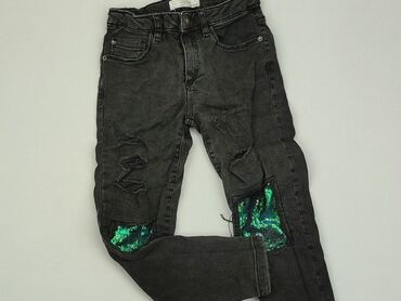 Jeansowe: Spodnie jeansowe, Zara, 7 lat, 122, stan - Dobry