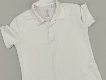 koszula dziewczęca biała: T-shirt, Decathlon, 11 years, 140-146 cm, condition - Very good