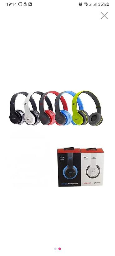 Səsgücləndiricilər, qulaqlıqlar və mikrofonlar: Məhsul: P47 Wireless qulaqcıq - Bağlantı: Bluetooth (4.1+EDR yazısı — 1