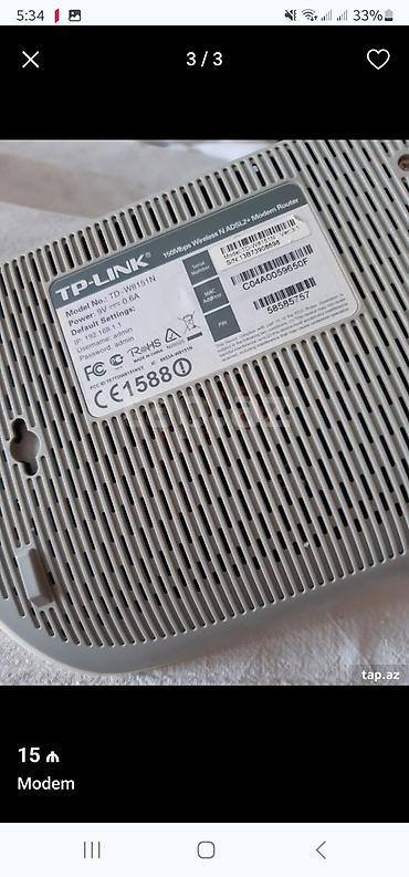 4 portlu modem: Modem işləkdir — 2