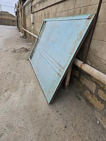 Həyət darvazaları: Metall darvaza - Material: qalın metal təbəqə və künc profillər — 2