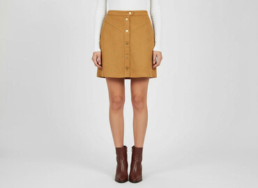 spódnice w kratę żółta: H&M, Spódnica damska, rozmiar S