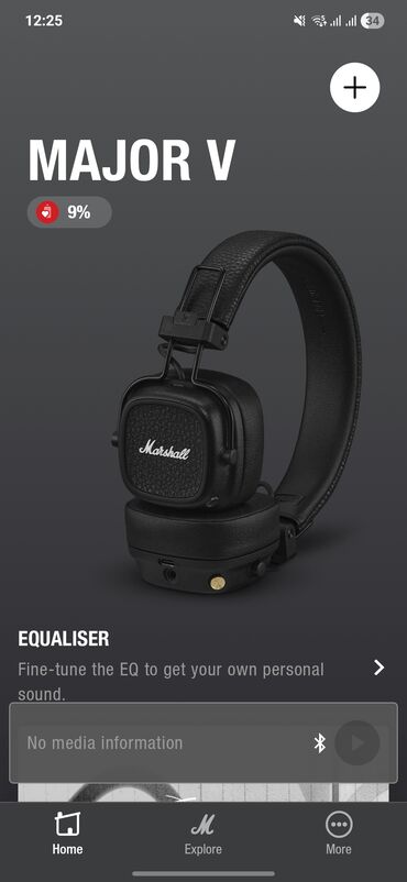 Qulaqcıqlar: Simsiz (Bluetooth) Qulaqcıqlar, Marshall, rəng - Qara — 10