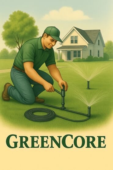 украшение для дворов и садов: 🌿 Газон и автополив под ключ! GreenCore 🌿 Хотите идеальный зелёный