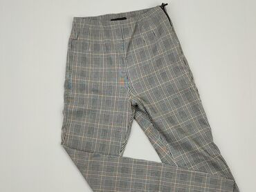 zara t shirty damskie basic: Material trousers, Zara, S (EU 36), condition - Perfect
