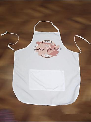 Kuhinjski tekstil: Kecelje personalizovane sa štampom po zelji. Kecelje u živim bojama — 9