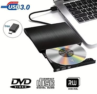 dvd rw: USB 3.0 Xarici DVD‑RW yazıcı/oxuyucu - Funksiyalar: DVD və CD — 5