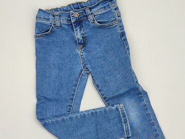 jeansy skinny z dziurami: Jeans, 4-5 years, 110, condition - Good