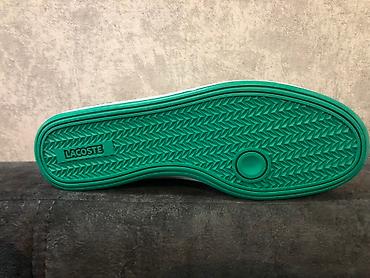 lacoste canta: Lacoste kişi krosovkası – Graduate 119 1 modeli - Rəng: ağ, yaşıl — 3