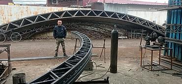 Канцтовары: Производство металлических конструкций Фермы Арки Навесы Фермы= Прямые — 20