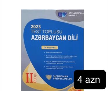 azərbaycan dili test toplusu 1 ci hissə pdf 2023: Azərbaycan dili Testlər 11-ci sinif, 2-ci hissə, 2023 il