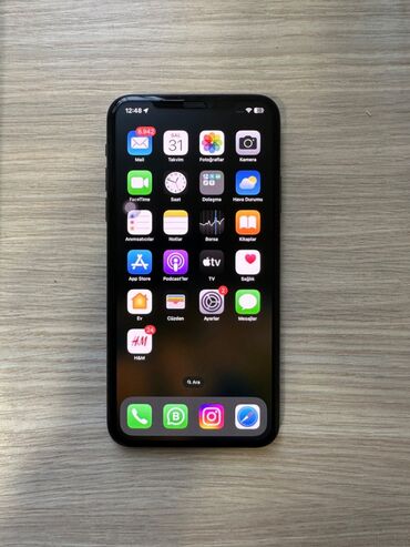 iphone 11 green: IPhone 11 Pro Max | İşlənmiş | 64 GB Matte Midnight Green | Simsiz şarj, Face ID