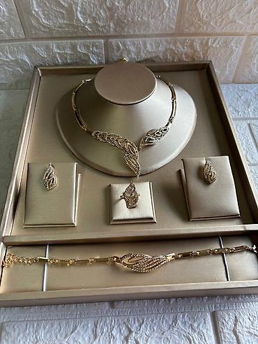 Setovi nakita: Komplet nakita – ogrlica, narukvica, prsten i minđuše - Elegantno — 2