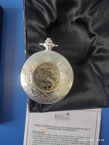 cib saati: Mexaniki cib saatı, gümüşü rəngdə, "The Heritage Collection" — 3