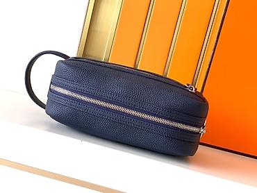 Клатчи: Компактная мужская сумка-пояс/клатч, цвет: темно‑синий (461 blue) — 5